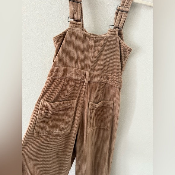Aerie Brown Corduroy Jumpsuit with Front Buttons - Picture 7 of 7